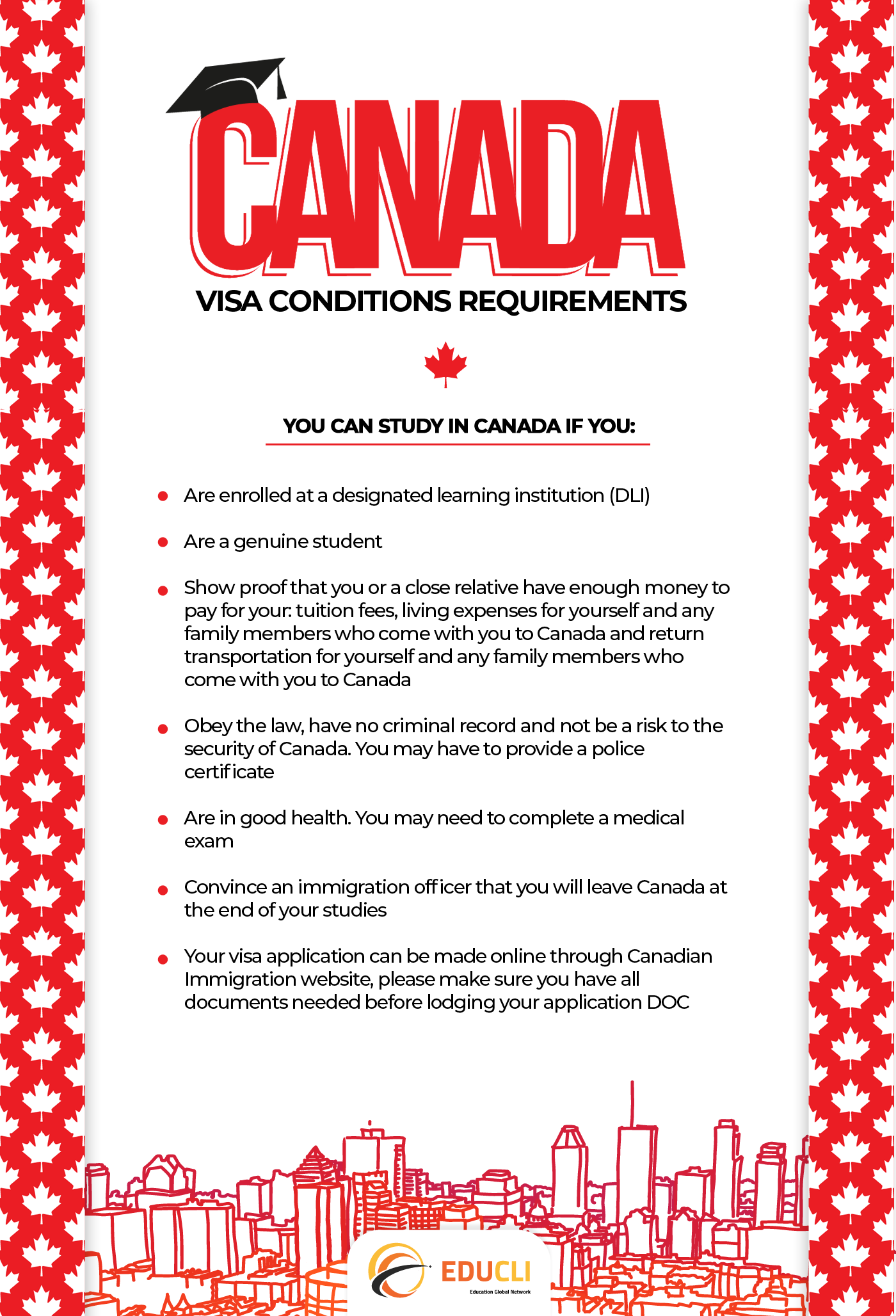 CANADA - VISA CONDITIONS